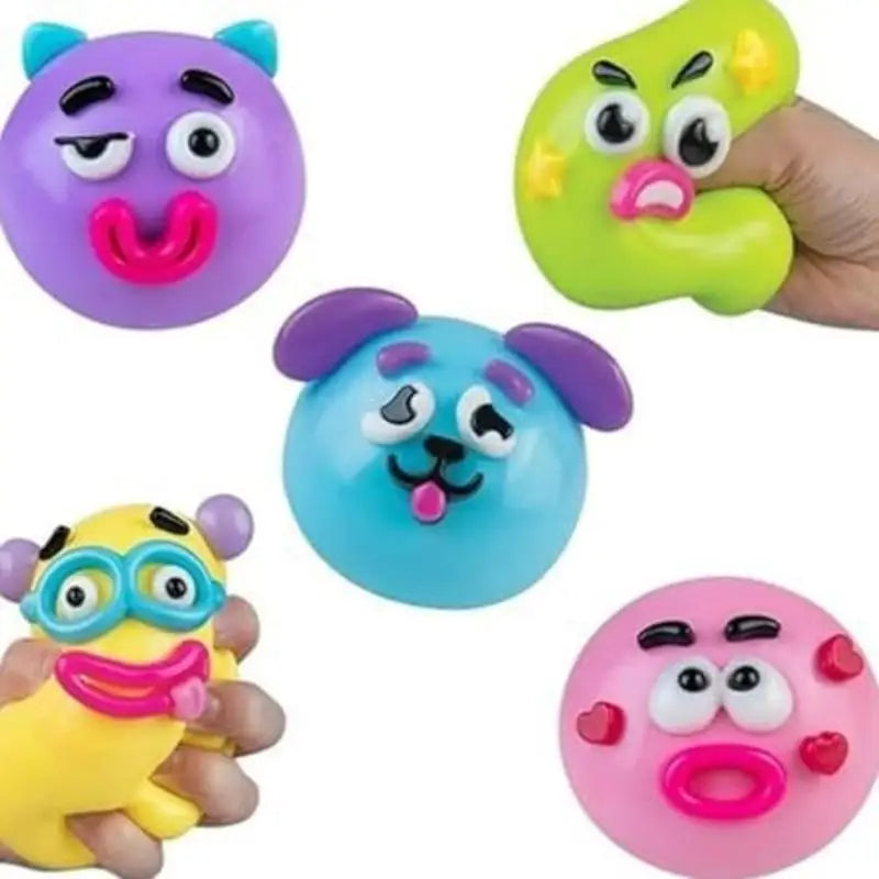 1Pcs  Sodft Moldable Cute Slow Rise Squeeze Toys New Smushers Squishy Curiosities Dog Face Swap Squishy Toy Relaxing Sensory