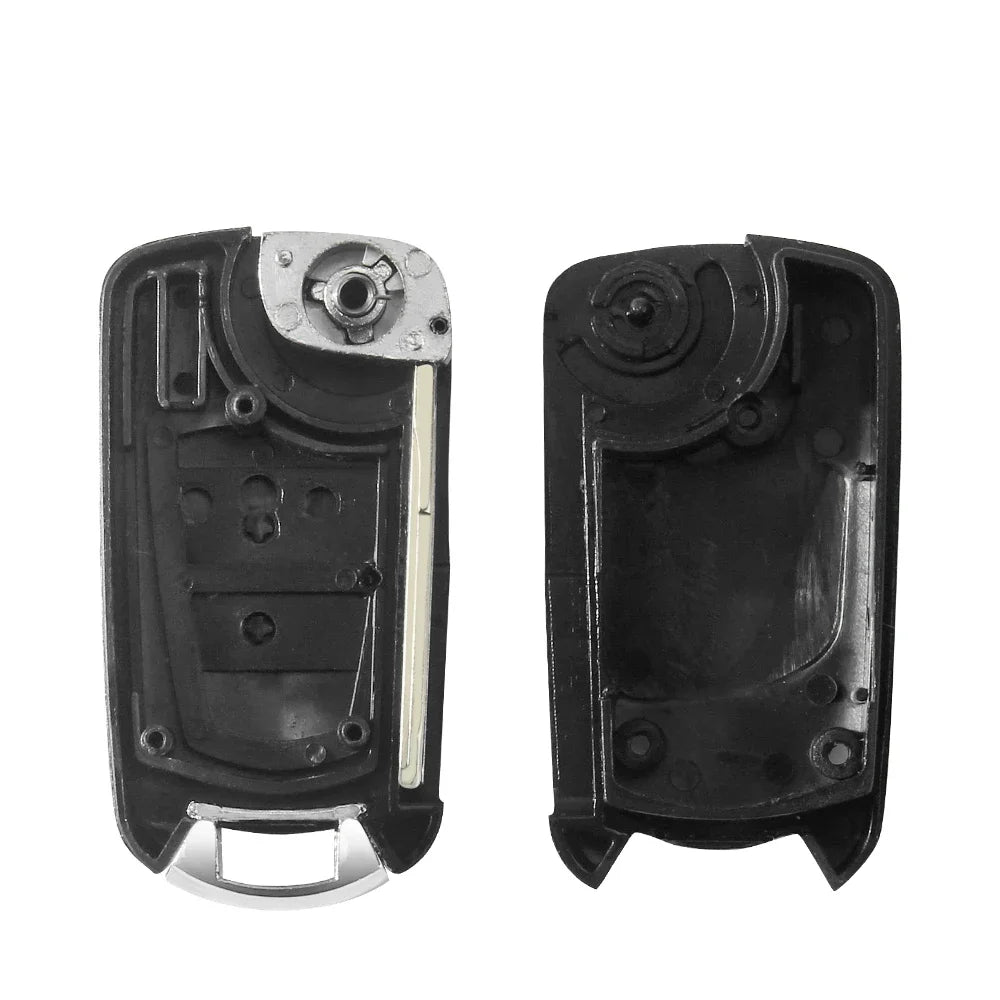 KEYYOU For Vauxhall Opel Astra Vectra Zafira Fob Car Key Shell 2 Button Folding Flip Remote Key Case HU46 Blade