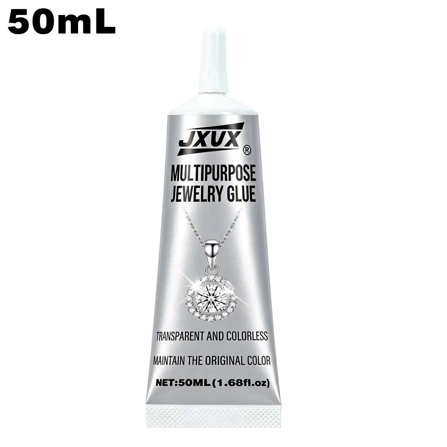 JXVX B7000 Jewelry Glue for Rhinestones,Flexible Super Glue Gel with Precision Tip Multi Function Clear Gem Glue Fabric Adhesive for Cloth Metal Stone Bead Jewelry Making Wood Glass 4pcs.