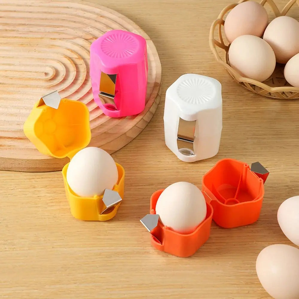 Cute Egg Shell Opener Household Separator Egg Opener Tool Stainless Steel Upgraded Handheld Egg Separator Tool