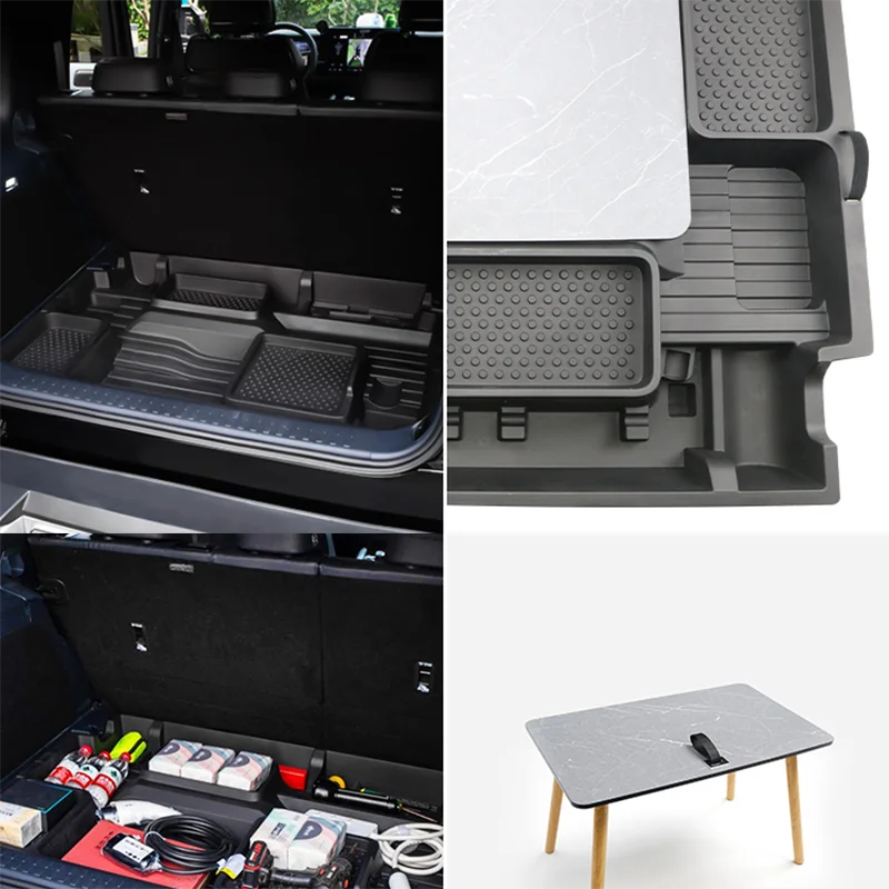 For Equation Leopard 5 DENZA B5 2024 2025 trunk storage box multi-function lower storage trunk storage hidden car accessories