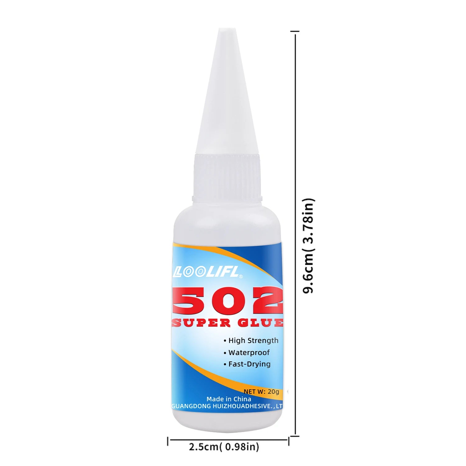 LOOLIFL 1-5pcs 502 Super Glue Instant Quick-drying Cyanoacrylate Adhesive Leather Rubber Wood Metal Strong Bond Liquid Glue Tool