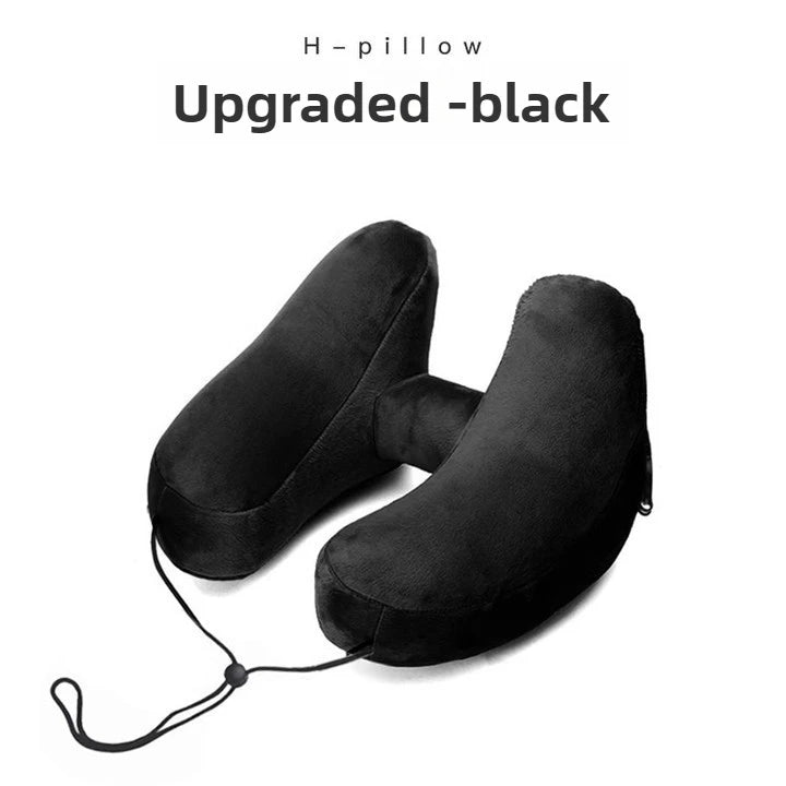 Neck Pillow Travel U-shaped Inflatable H Shape  Multitool Hooded Nap Pillow Outdoor Car Long-Distance Aircraft Neck Pillow