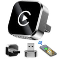 Wireless CarPlay Adapter, CarPlay & Android Auto Wireless Dongle, 5GHz WiFi, Plug & Play, for Factory Wired CarPlay Cars