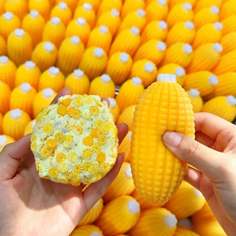 Simulated Orange Mango Lemon Potato Corn Pudding Pineapple Handmade Squishy Stress Ball Crisp Crunch ASMR Sensory Squeeze Ball