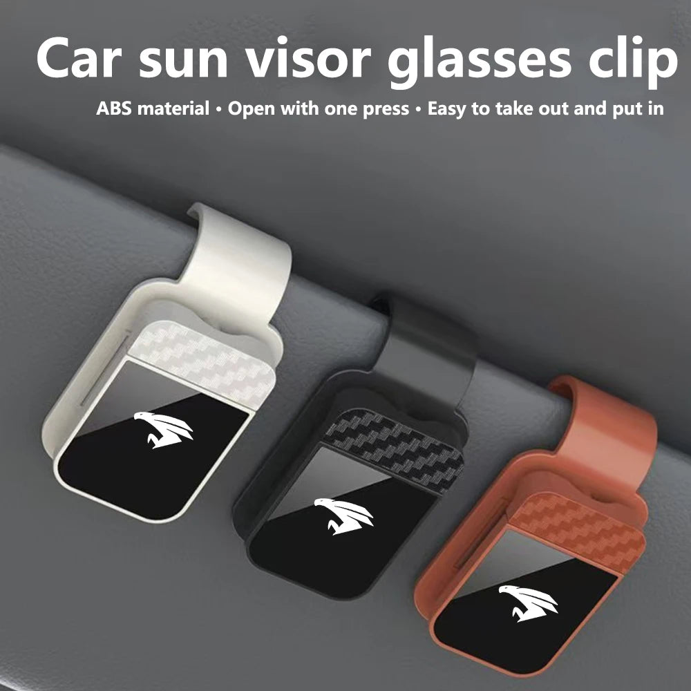 Car Sun Visor Glasses Sunglasses Clip Card Ticket Holder Fastener Pen Case Eyeglasses Clips For Toyota Harrier Car Accessories