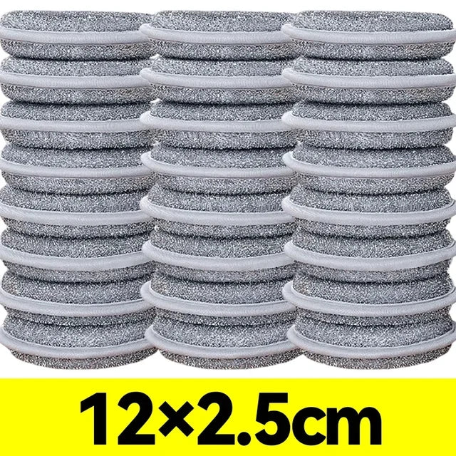 30/1PCS Magic Silver Wire Dishwashing Sponge Wipe Reusable Double Side Sponges Household Kitchen Pan Pot Dish Cleaning Tools