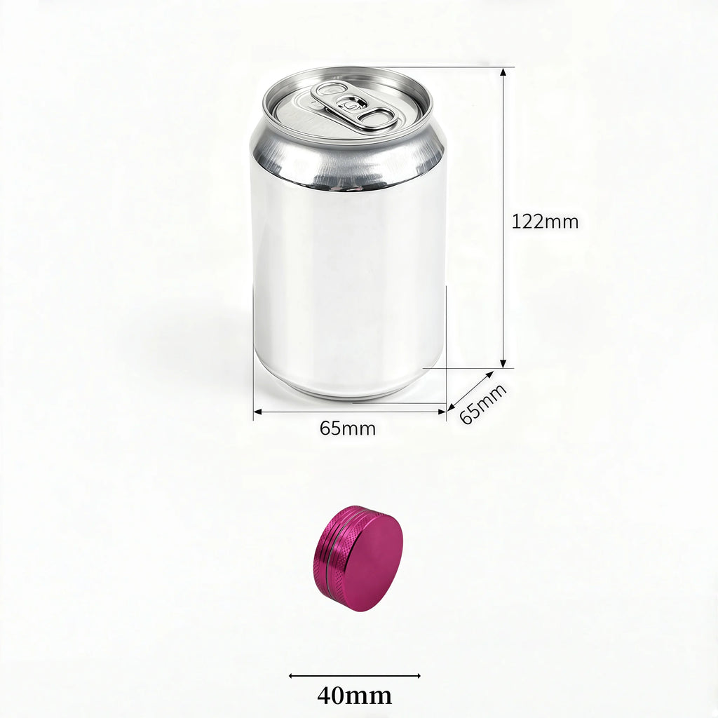 11-Color 40mm Manual Grinder - Dual-Layer Fast Grinding with Diamond Teeth, Portable Design，The best Smoking accessories