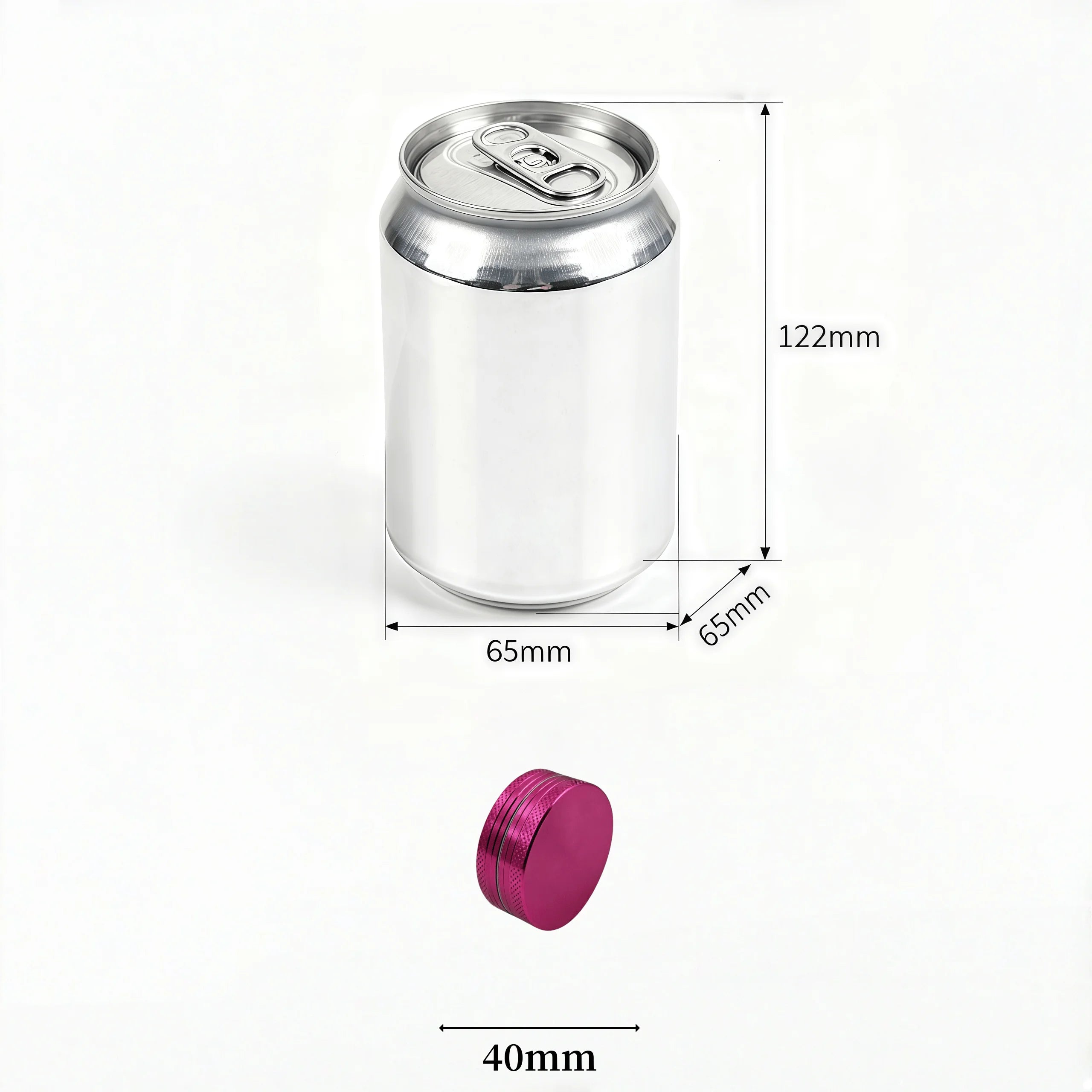 11-Color 40mm Manual Grinder - Dual-Layer Fast Grinding with Diamond Teeth, Portable Design，The best Smoking accessories