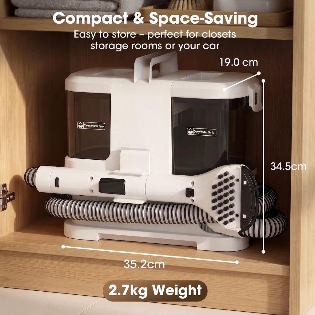Lubluelu V2 Multi-Purpose Portable Carpet & Upholstery Spot Cleaner Machine, 16000Pa Powerful Suction Spot Cleaner Machine with Versatile Tools for Pets, 1L+0.8L Dual Water Tank, Area Rugs Car Seats And Couches