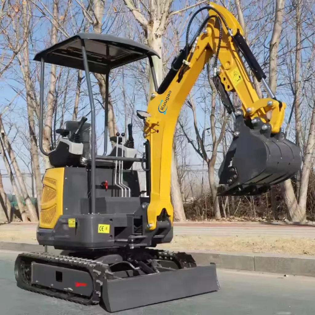 Mini Excavator 1.5 Ton 1.8 Customized Free Shipping Multi-function Mini Bagger Digger Small Crawler Farm Excavators Garden