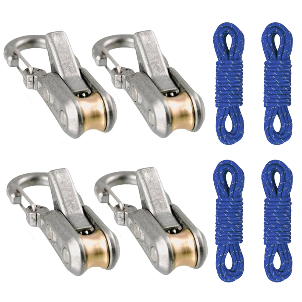 2/4/6Pack Paracord Adjusters,ope Tightening Tool & Tensioner,Rope with Roller Tensioner Heavy-Duty Tie Down for Camping, Tarps