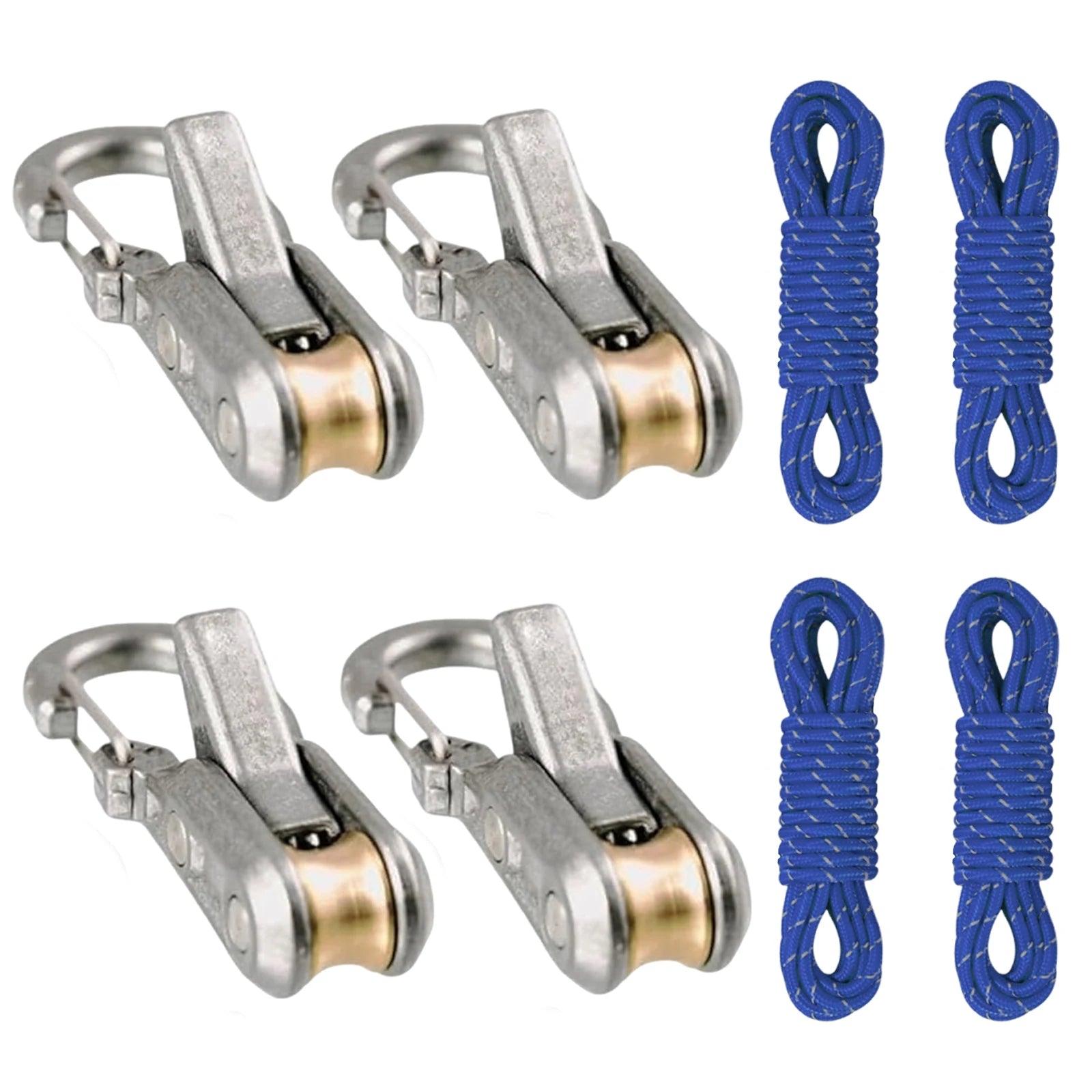 2/4/6Pack Paracord Adjusters,ope Tightening Tool & Tensioner,Rope with Roller Tensioner Heavy-Duty Tie Down for Camping, Tarps