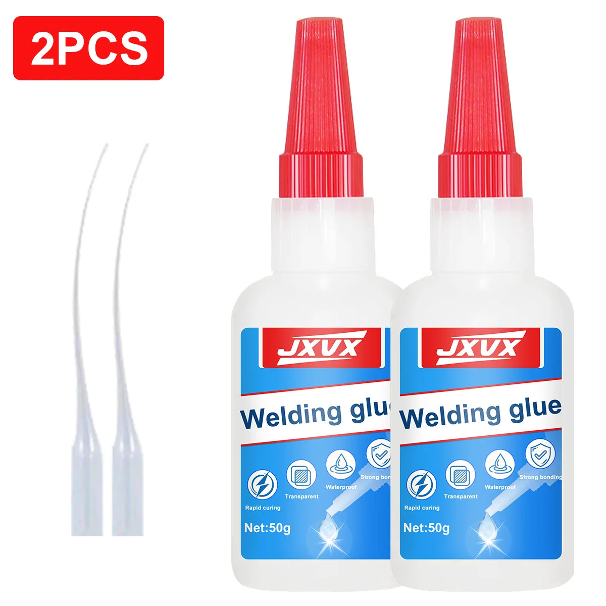 Large capacity 50 g Nail glue for pressing nails for nail tips Acrylic nail glue Super strong long-lasting nail glue for nail salons, Multi-purpose adhesive, superglue