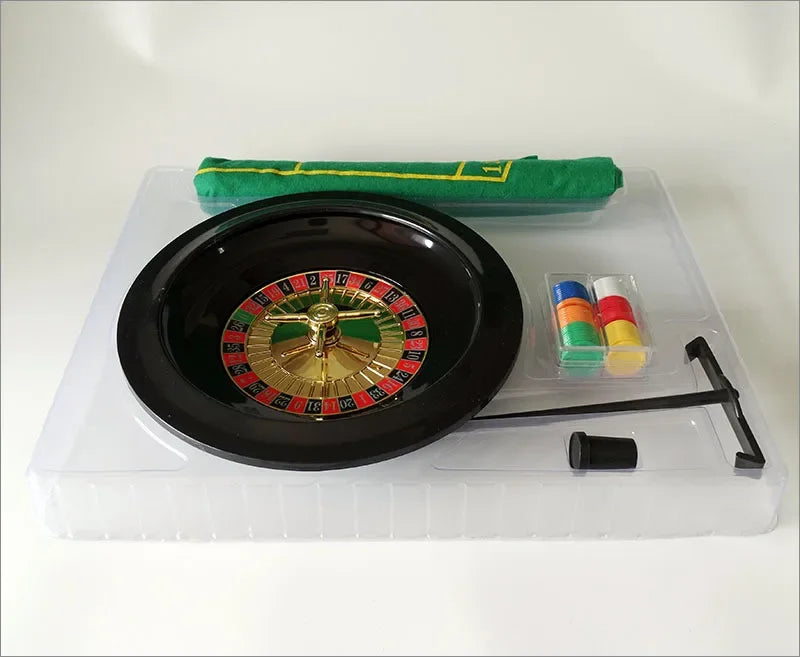 Wheel Plastic Turntable Games Set Russian 10-Inch Party Funny Casino Roulette Tool Poker Chips Entertainment Board Games