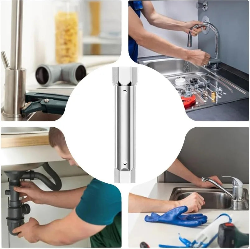 23-27mm 34-40mm Pipe Spanner Socket Wrench Ratchet Sink Faucet Drain Installation for Hand Tools Wrenches Fixing Accessories