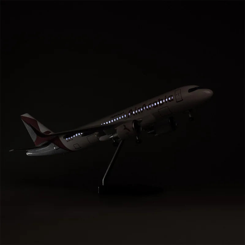 47cm Air Arabia A320 Airplane Model 1/80 Scale Resin Diecast Airplane Model  With Stand For Display Collection or Toy Plane Gift