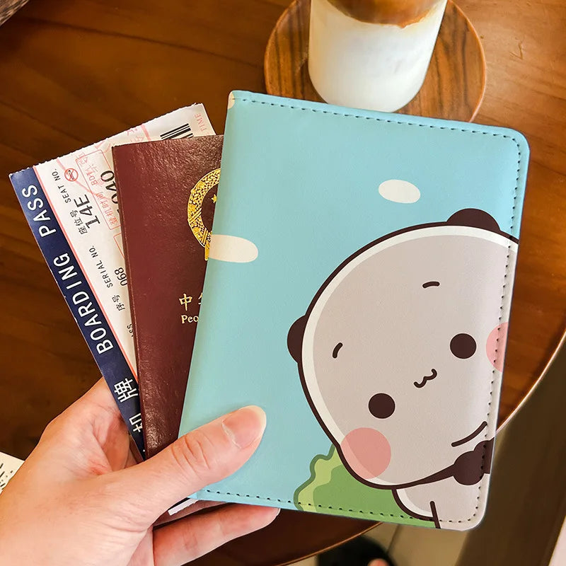 New Cartoon Cute Passport Holder Multifunctional Card Holder Documents Package Passport Wallet Portable Travel Passport Cover