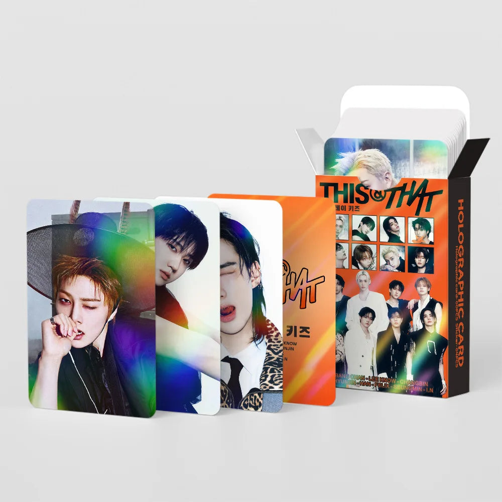 124 Laser Cards K-Pop Boy Group Mini Album THIS&THAT Flash Cards Celebrity Stickers LOMO Cards Fan Collection Gift