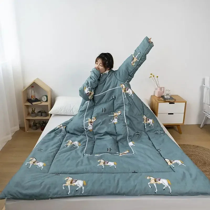 Multi-functional Lazy Person Quilt Cushion That Is Anti-kicked and Worn on The Body