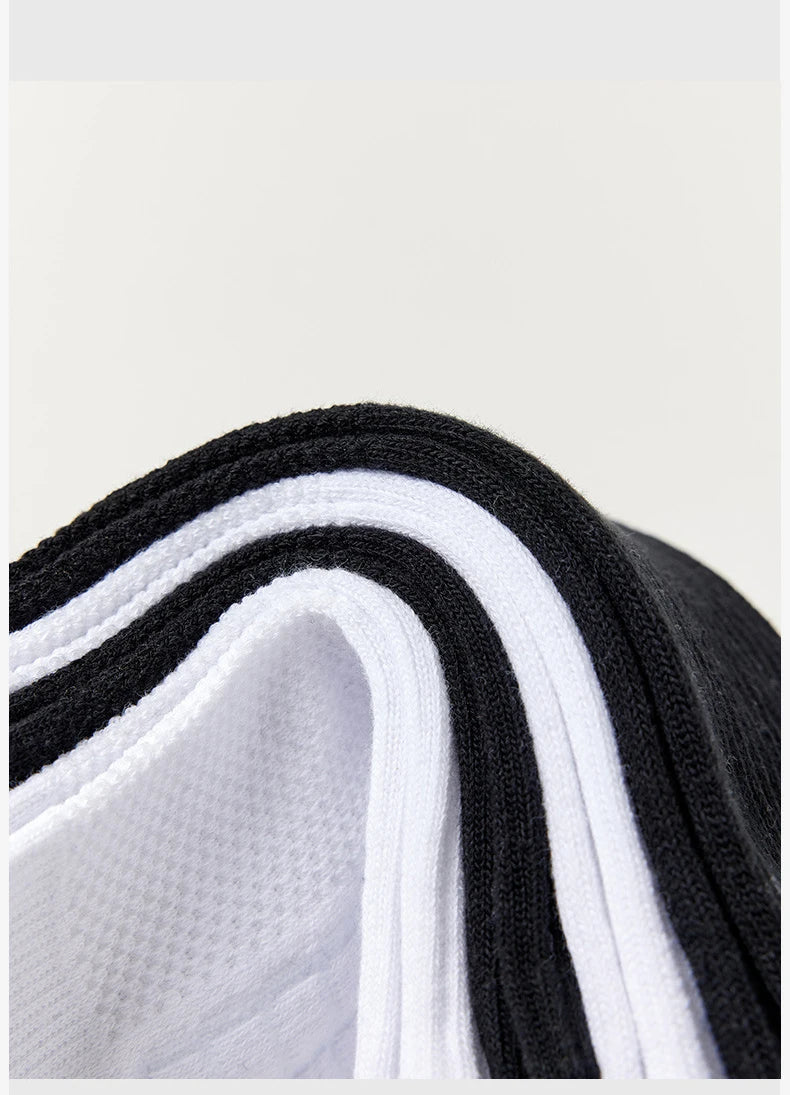 3 Pairs Solid Color Round Neck Socks Spring Summer Sweat Absorbing Breathable Soft Comfortable Couple Sports Socks
