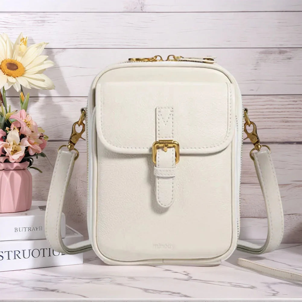Retro Crossbody Bag Large Capacity Shoulder Bag Fashionable Mini Crossbody Purse Adjustable Removable Strap Wallet Purse