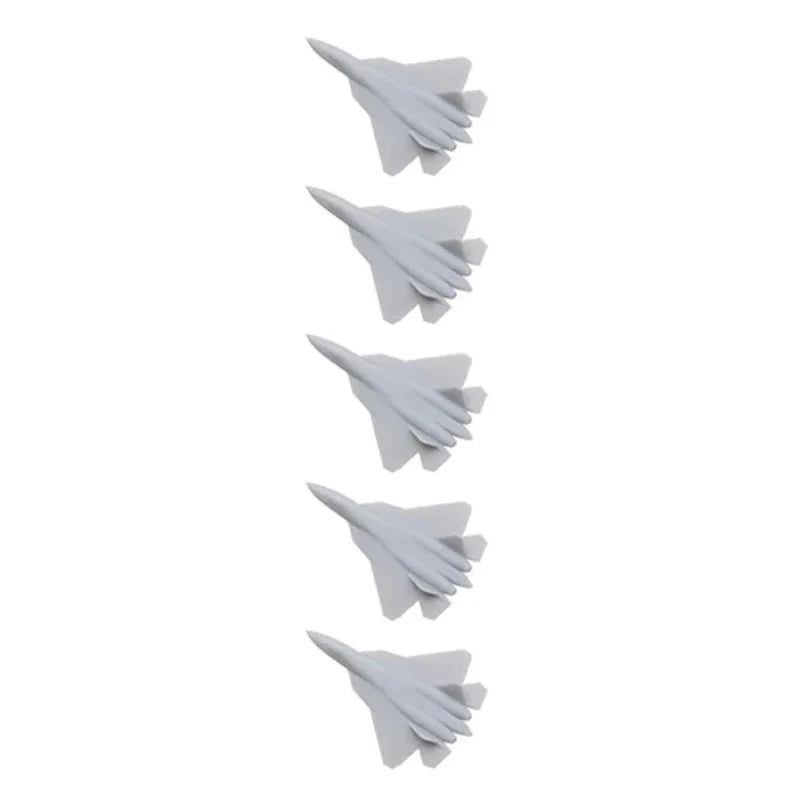 5PCS 1/350 1/400 1/700 Scale Russia Su-57 Combat Airplane Mould Battle Aeroplane Toys Fighting Aircraft Mold for DIY Plane Model