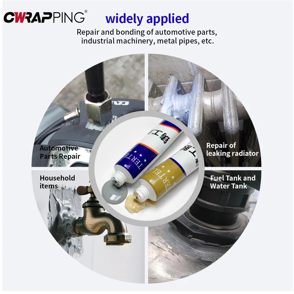 Welding AB Glue Metal Repair Adhesive Heat Resistance Sealant High Strength Plastic Repair Casting Adhesive Metal Plastic Wood