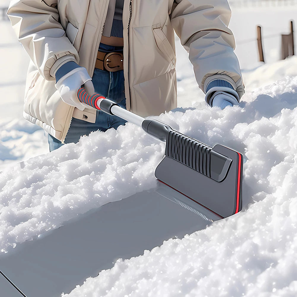 3 In 1 Extendable Ice Scraper Multifunctional Detachable Snow Brush Front Windshield Ice Scraping Defrost Broom Car Accessories