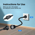 NZ EV Charging Power Adapter 15A AU Plug to 10A AU NZ Socket for EV Car Charger Adaptor AU
