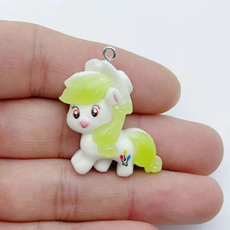 10pcs cartoon animal charm decorative resin pendants DIY jewelry making earrings wholesale