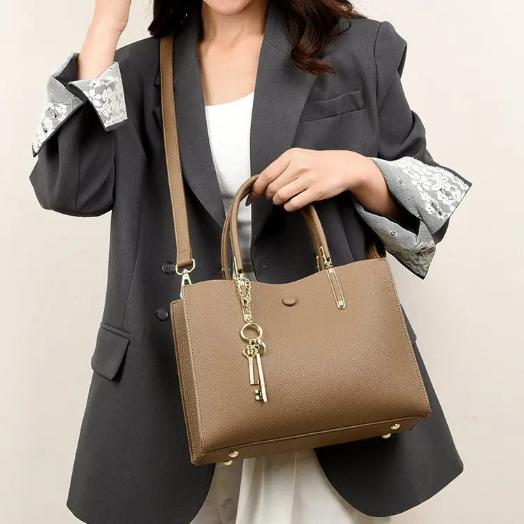 Trendy Simple Shoulder Bag And Best Classic Diaper Bags For Women Fashionable Leather Crossbody-Bag
