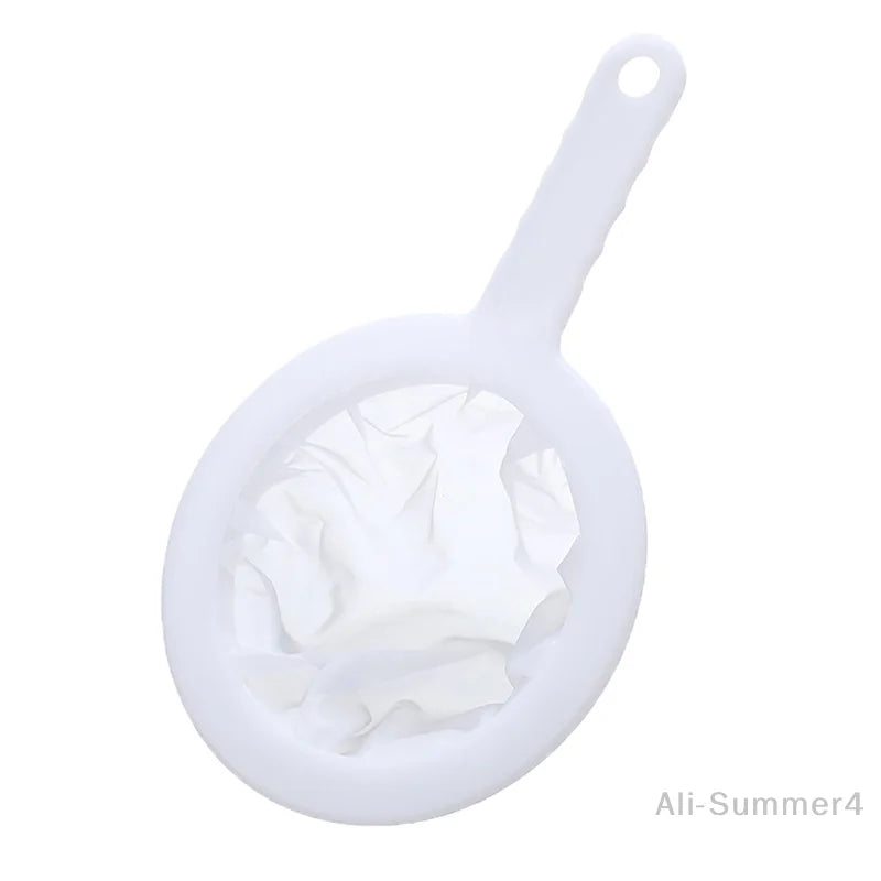 80/100/120/200/400 Mesh Ultra-fine Mesh Strainer Kitchen Nylon Mesh Filter Spoon for Suitable for Soy Milk Coffee Milk Yogurt