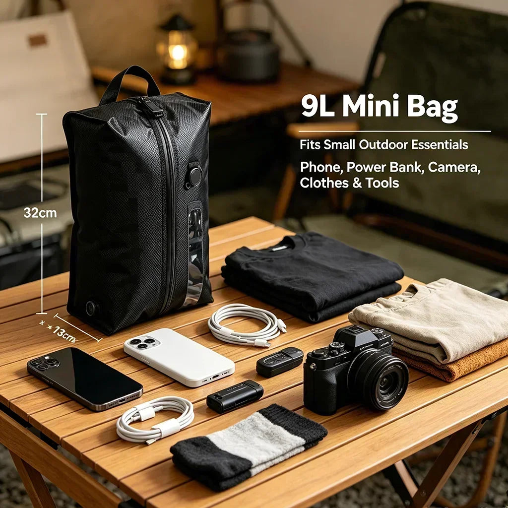 Beach Accessories Vacuum Bag 9L IP67 Waterproof Cruise Ship Essentials for travel, Phone Camera Sandproof packing Holiday bags ﻿