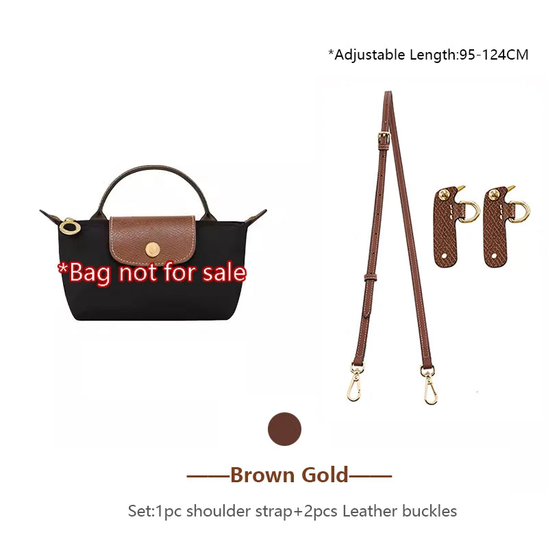 Genuine Leather Bag Shoulder Strap For Longchamp Mini Bag Crossbody Bag Strap Adjustable Bag Belt Bag Replacement Accessories