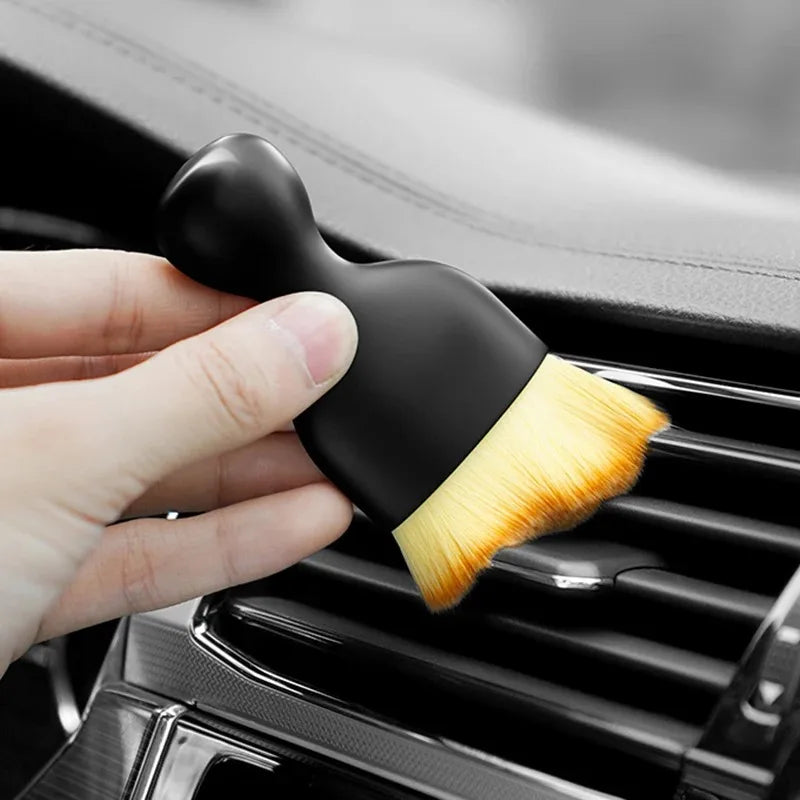 Ultra-Soft Scratch Free Car Interior Cleaning Duster Brush, Air Vent Gap Dust Removal Tool, Car Detailing Sweeping Brush