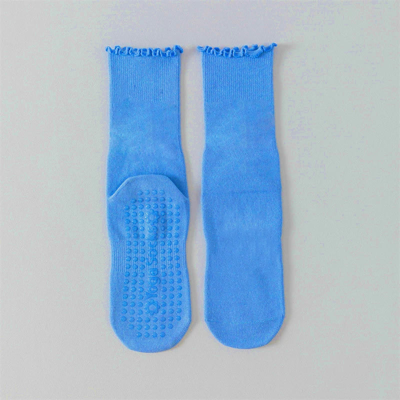 Professional Women Yoga Socks Ladies Fitness Cotton Breathable Non-Slip Pilates Socks Damping Dance Ballet Grip Socks for Women