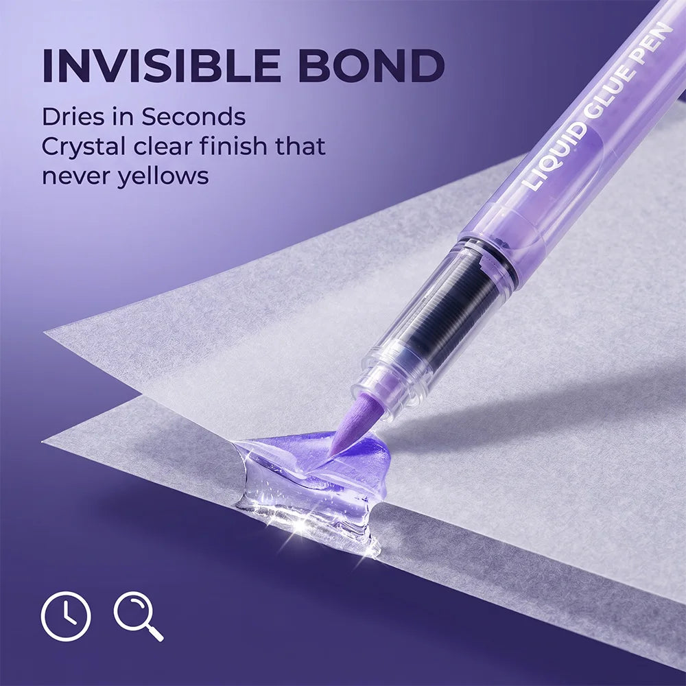 Cute Cartoon Liquid Glue Pen Quick Dry Invisible Fine Tip Adhesive Pen DIY Scrapbooking Craft Journal  Office School Stationery
