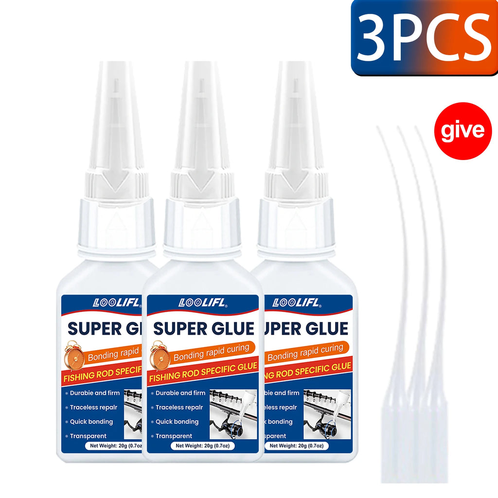 Super Glue extra strong 20g Universal Quick-drying Instant Cyanoacrylate Adhesive Leather RubberWood Metal Bond Liquid Glue Tool