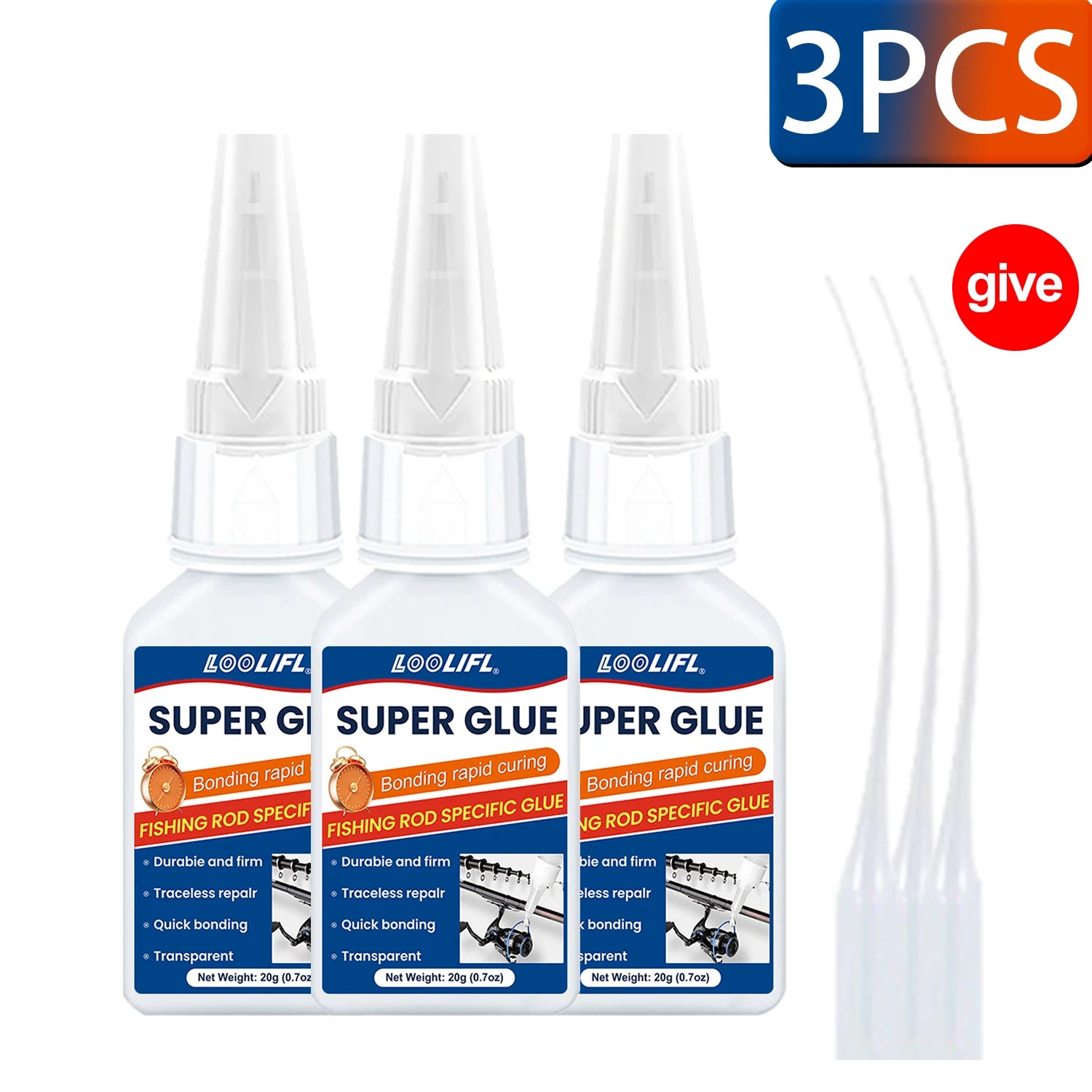Super Glue extra strong 20g Universal Quick-drying Instant Cyanoacrylate Adhesive Leather RubberWood Metal Bond Liquid Glue Tool