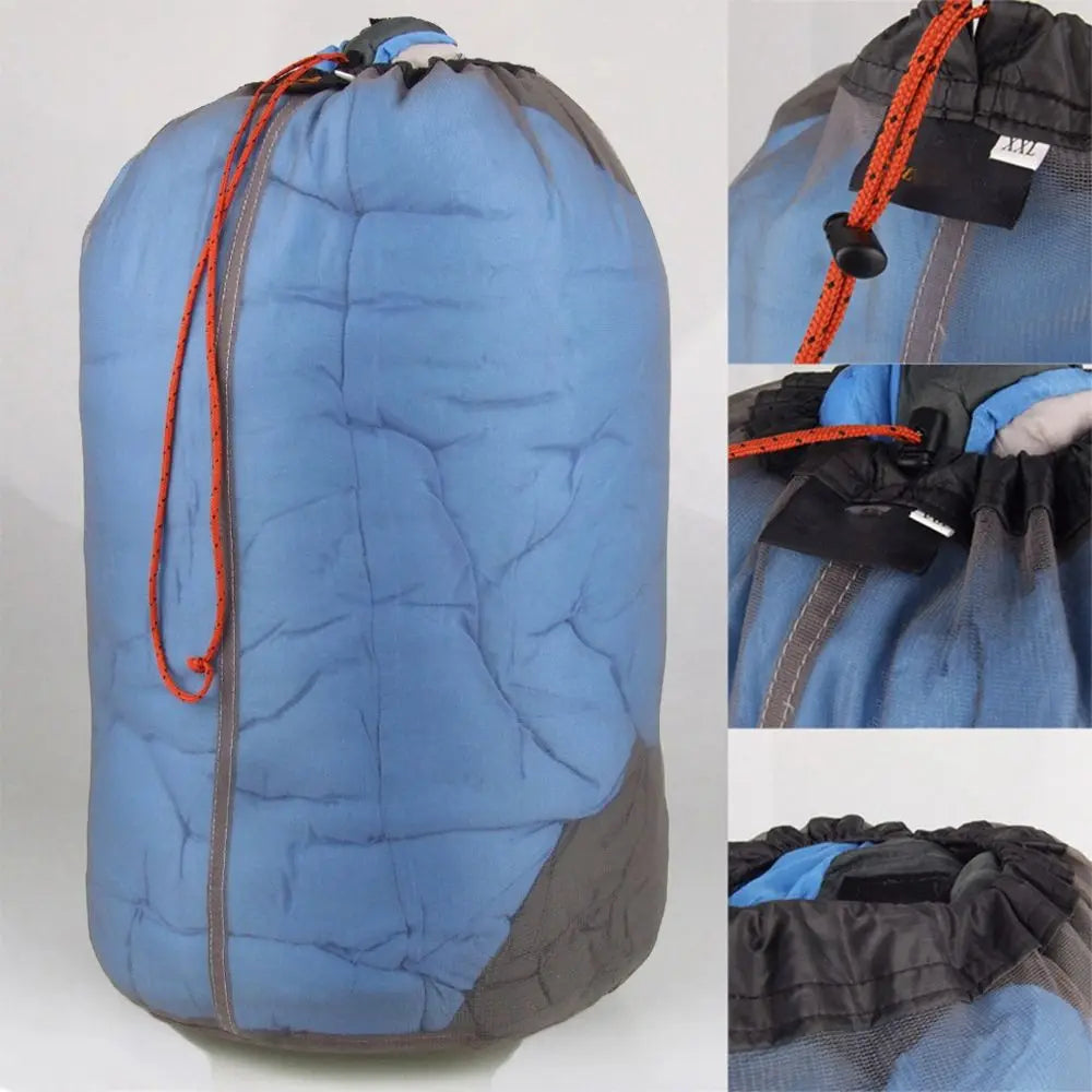 High quality Ultralight Mesh Hiking Tools Traveling Bags Camping Sports accessories Climbing organizer Drawstring Storage Bag