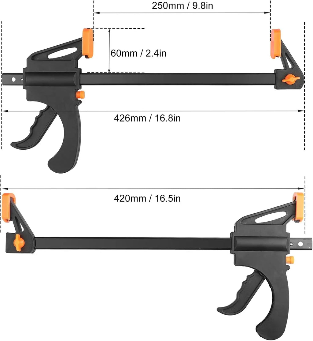 2pcs/set F-type Fixing Clip, Woodworking Tool Clip, Suitable for Adhesive Fixation, DIY Quick Grip Clip