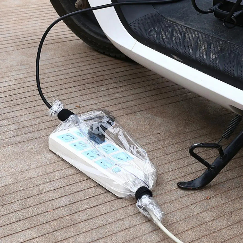 Multi-purpose Waterproof Charger Rain Cover Electric Car Dustproof Box Waterproof Bag Plug Row Motor Vehicle Plug Protector