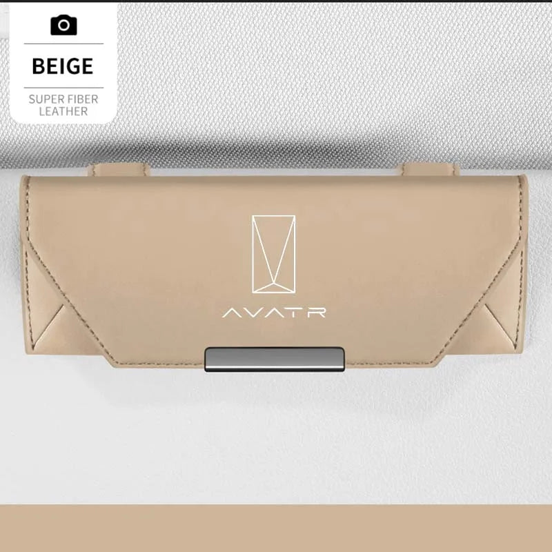 For Avatr 11 07 12 Parts Sticker Interior Key Card Logo Accessories Car Visor Sunglasses Glasses Holder Glasses Case Clip Box