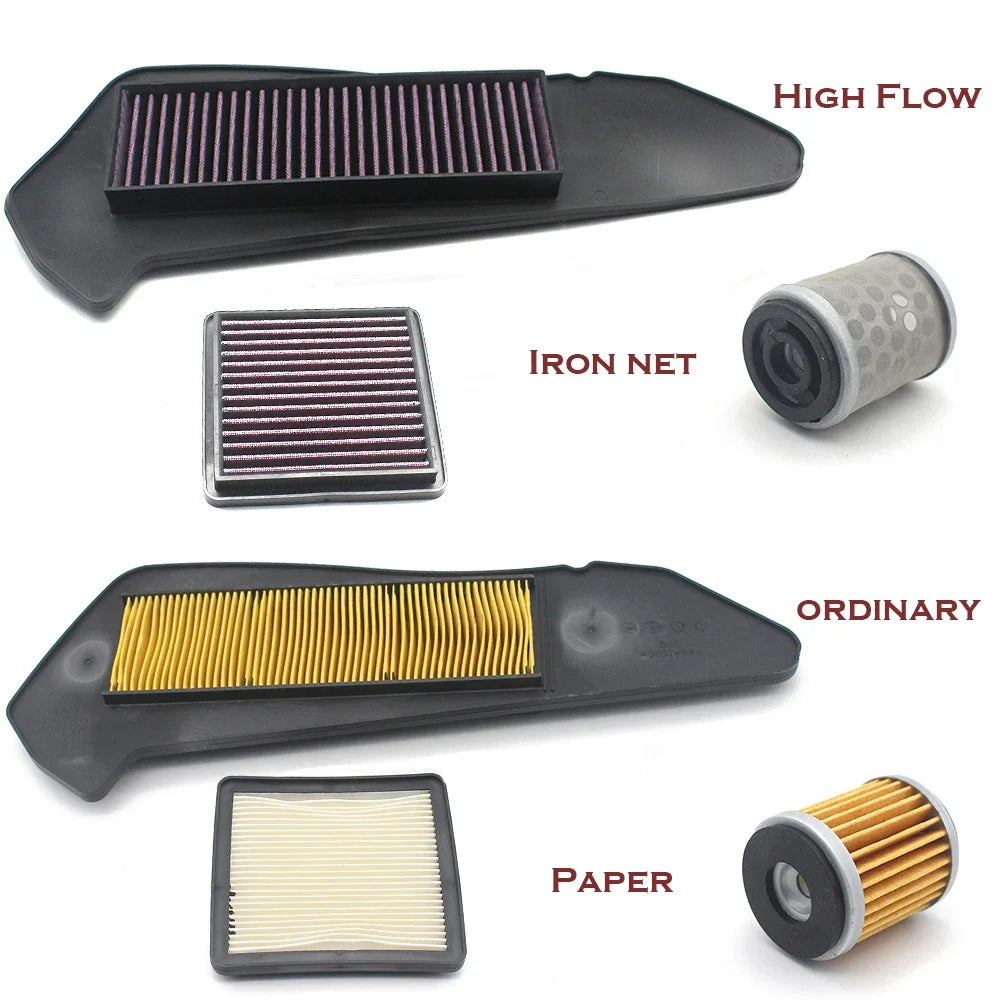 Pokhaomin Motorcycle Air Intake Cleaner Engine Protect Air Cleaner Filter For Yamaha XMAX 250 300 X MAX 300