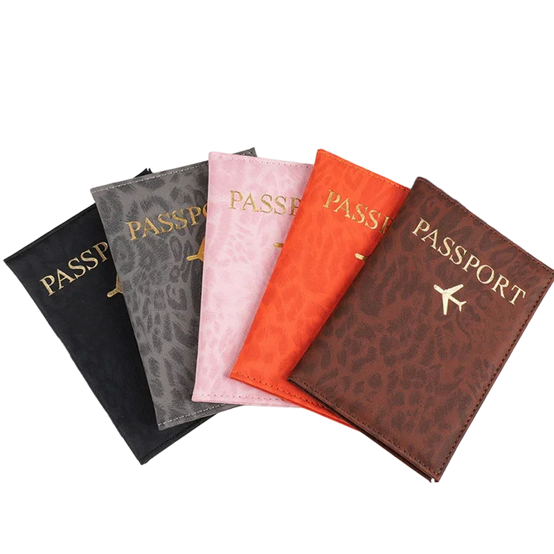 2026 Travel Passport Holder Cover Case for Women Men PU Leather Card Ticket Passport Covers Holder Protective Accessories Wallet