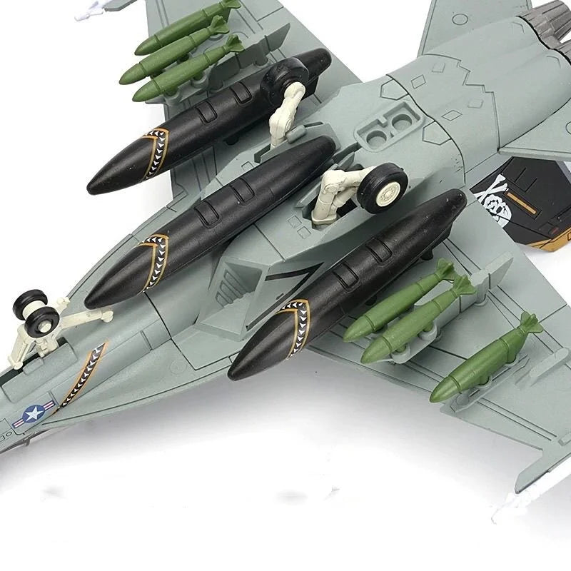 Creative Military Diecast DIY Assemble 1:72 Scale F18 Fighter F-18 Airplane Model Aircraft Model Toy Plane For Boy Educational C