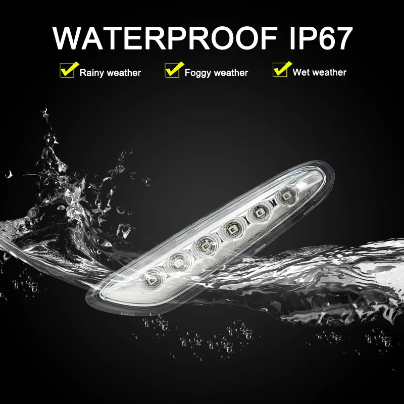 12V Clear Lens LED Side Marker Lamp Assembly For BMW E46 E60 E61 E81 E82 E87 E88 E90 E91 E92 E93 X1 X3 Blinker Turn Signal Light