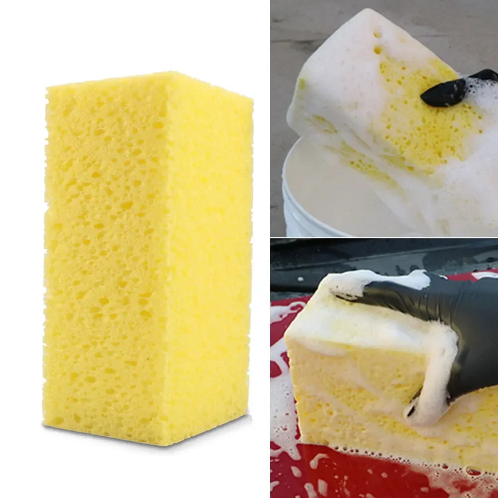 Huge Waxing Car Wash Sponge Wipe Car Sponge Block Car Cleaning Beauty Supplies Car Motorcycle Wash Sponge Yellow