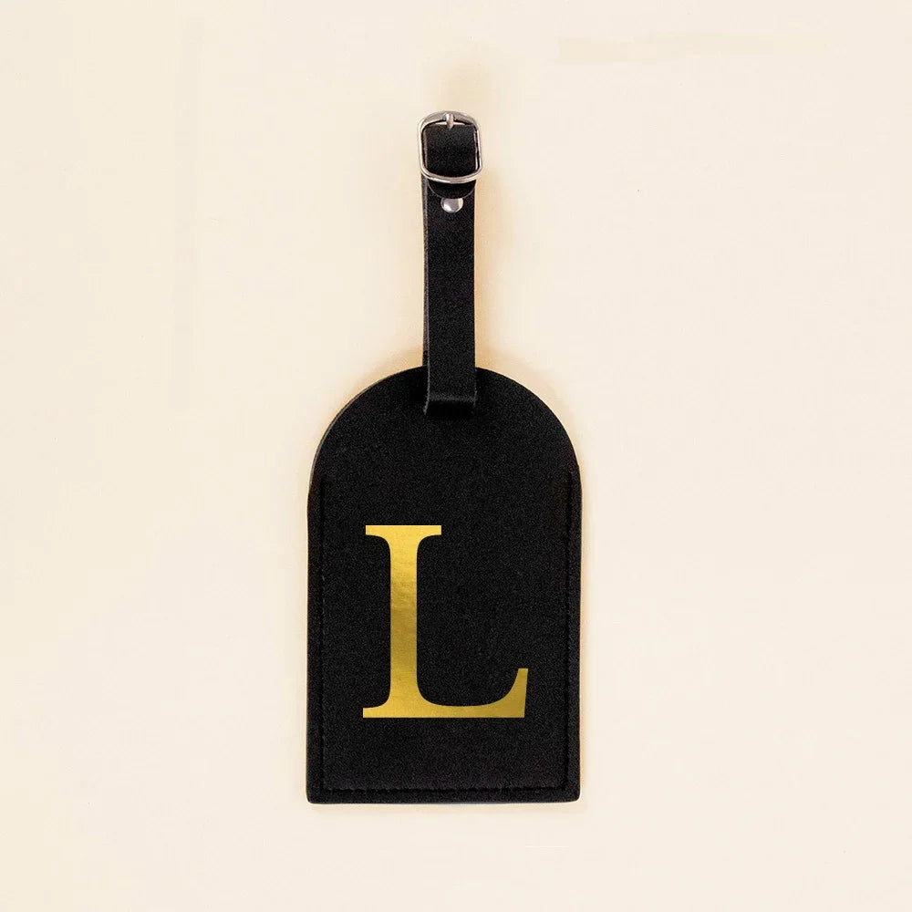 Initial Luggage Tags Handbag key Holders Travel Bag Key Wallets Label Tag Suitcase Identify Labels with Privacy Cover